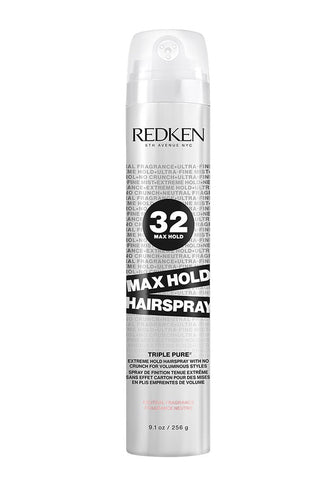 Redken Max Hold Hairspray Neutral Fragrance Triple Pure 9 oz