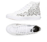 VANS SK8-HI DECON (CUTOUT) LEAVES WHITE