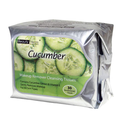 Beauty Treats Make Up Cleansing Tissues 30CT. Cucumber