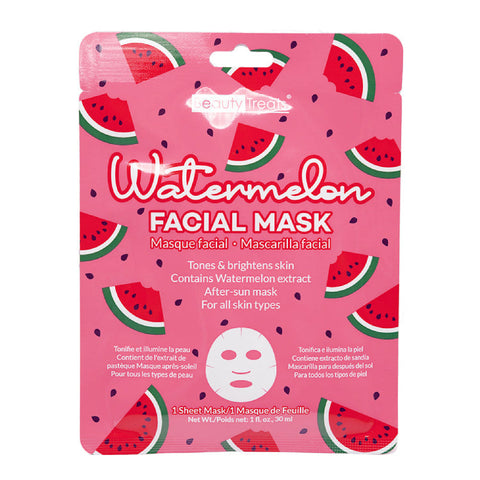 Beauty Treats Watermelon Facial Mask-1 Sheet