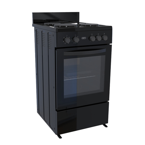 3 Plate Compact Stove Black FC