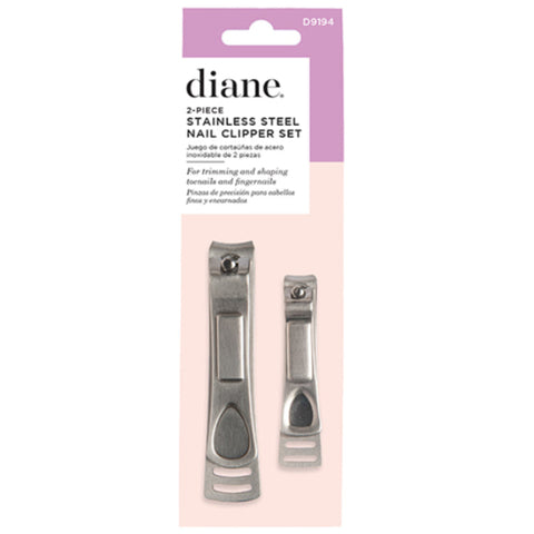 Diane Stainless Steel Nail Clipper Set 2 pc