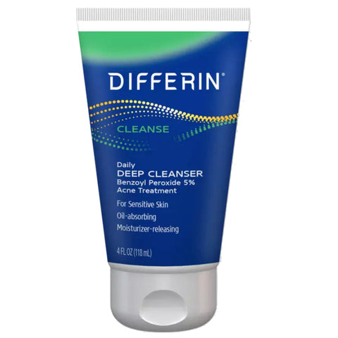 Differin Daily Deep Cleanser 5% BPO 4 oz